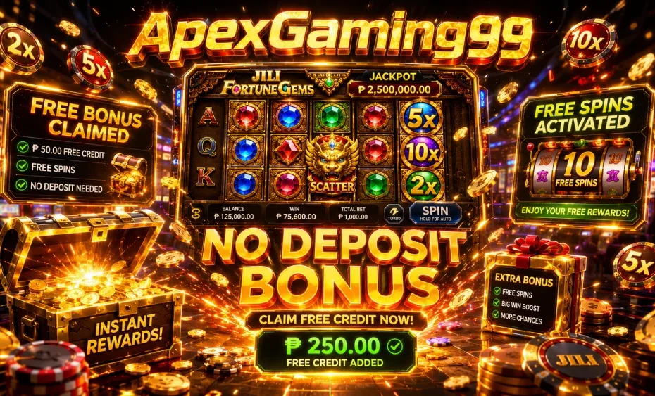 jili fortune gems no deposit bonus apexgaming99